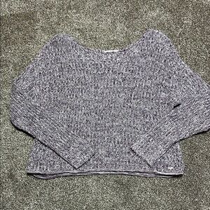 PINK Victoria’s Secret chunky knit oversized sweater XS purple white